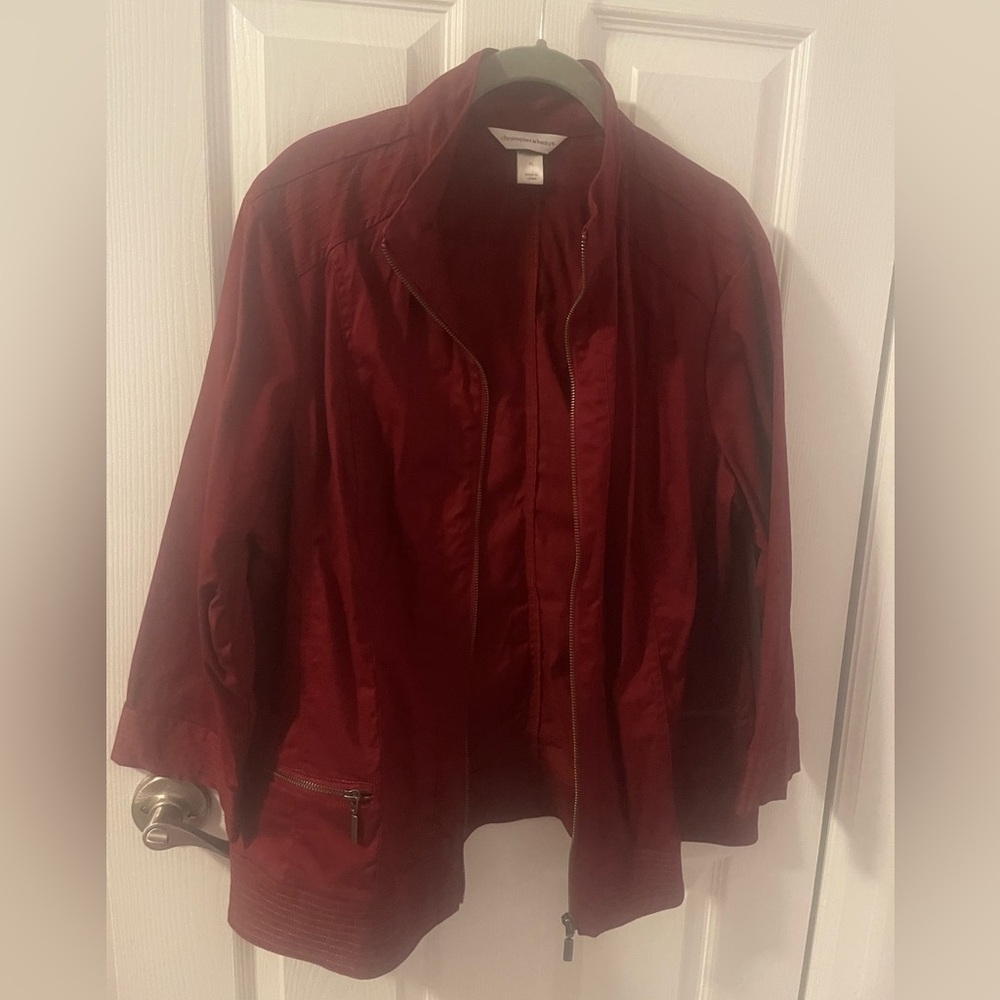 Christopher & Banks XL zipper jacket NWOT
